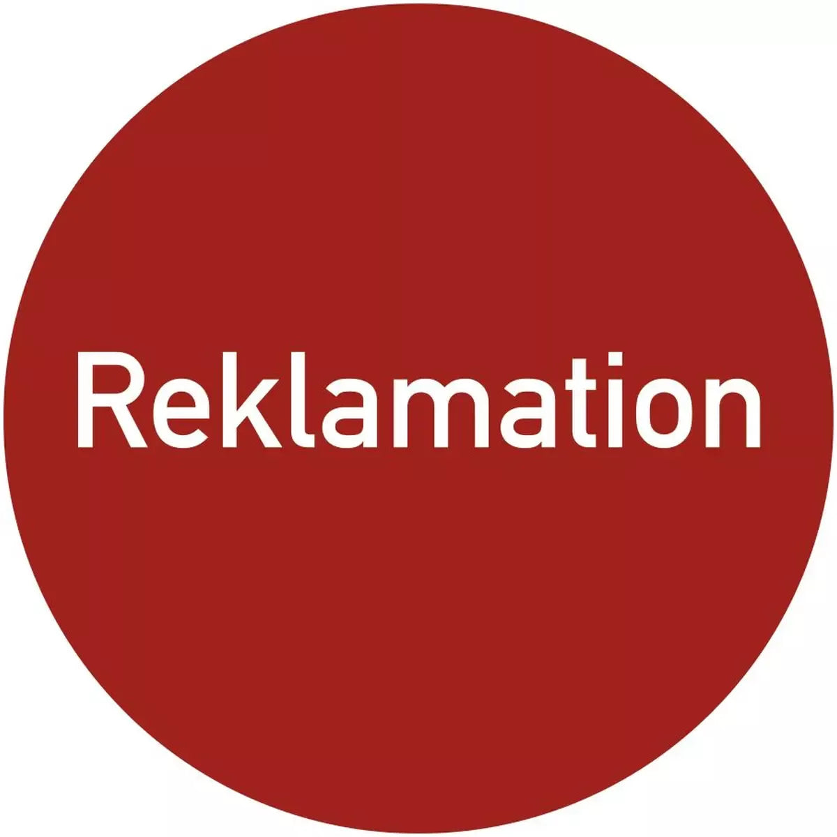 Reklamation, Textschild