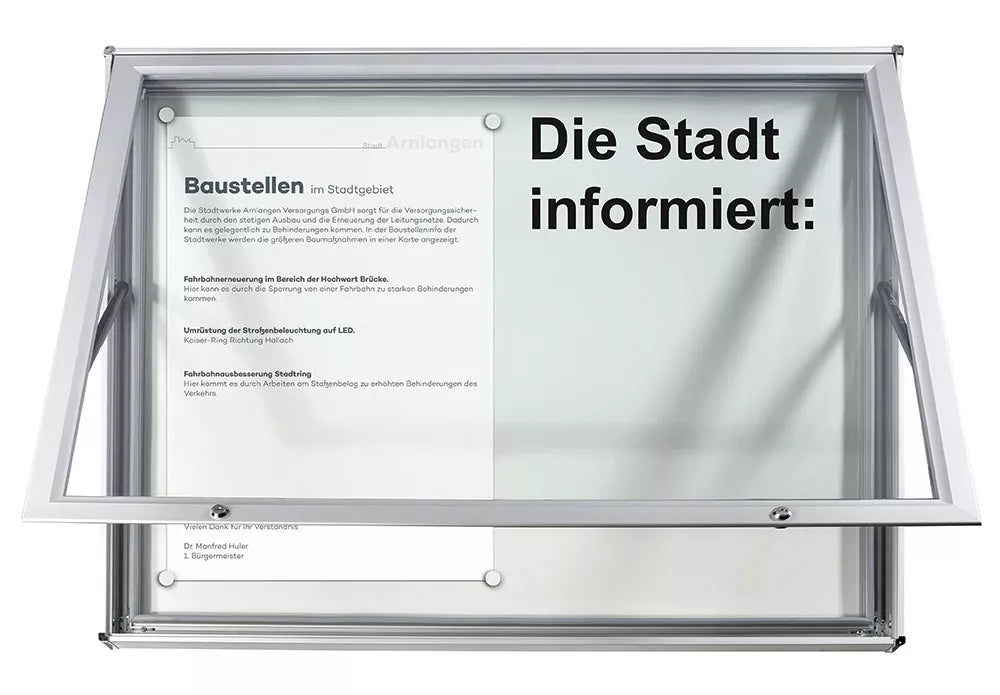 Schaukasten Modell A beleuchtet, 24 x A4