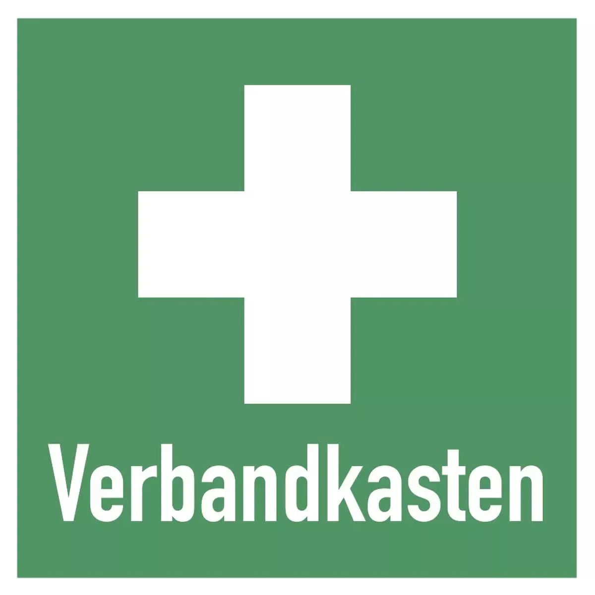 Verbandkasten (quadratisch), Kombischild, ISO 7010