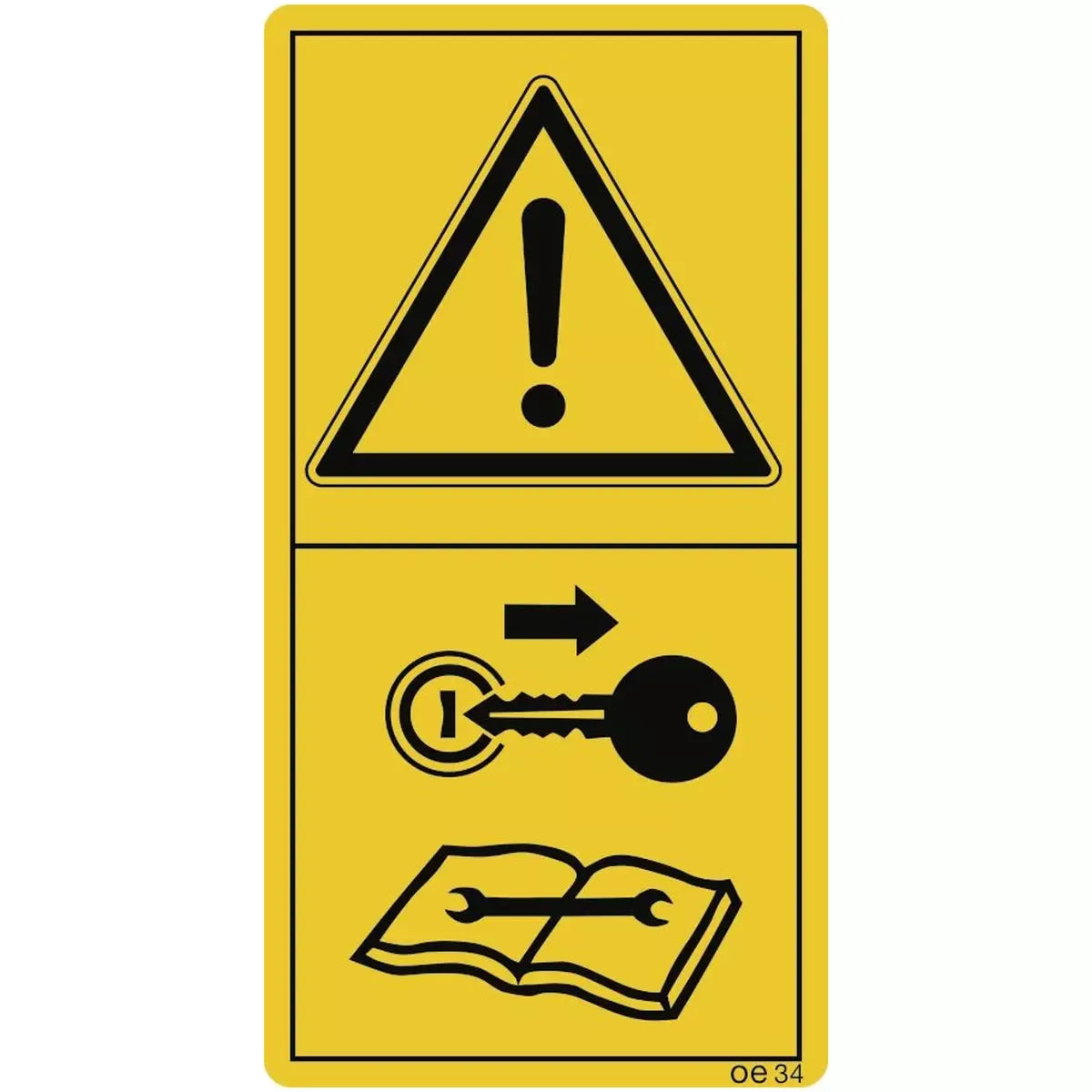 Vor Wartungs- und Reparaturarbeiten...(Hochformat), Symbolschild, ISO 11684