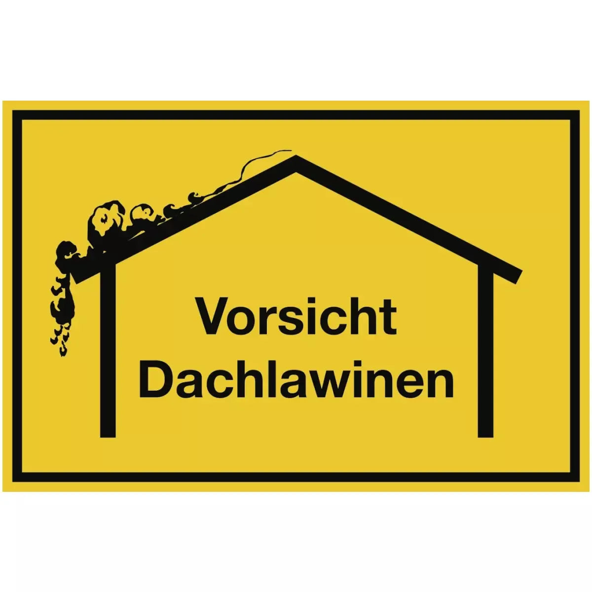 Vorsicht Dachlawinen, Kombischild