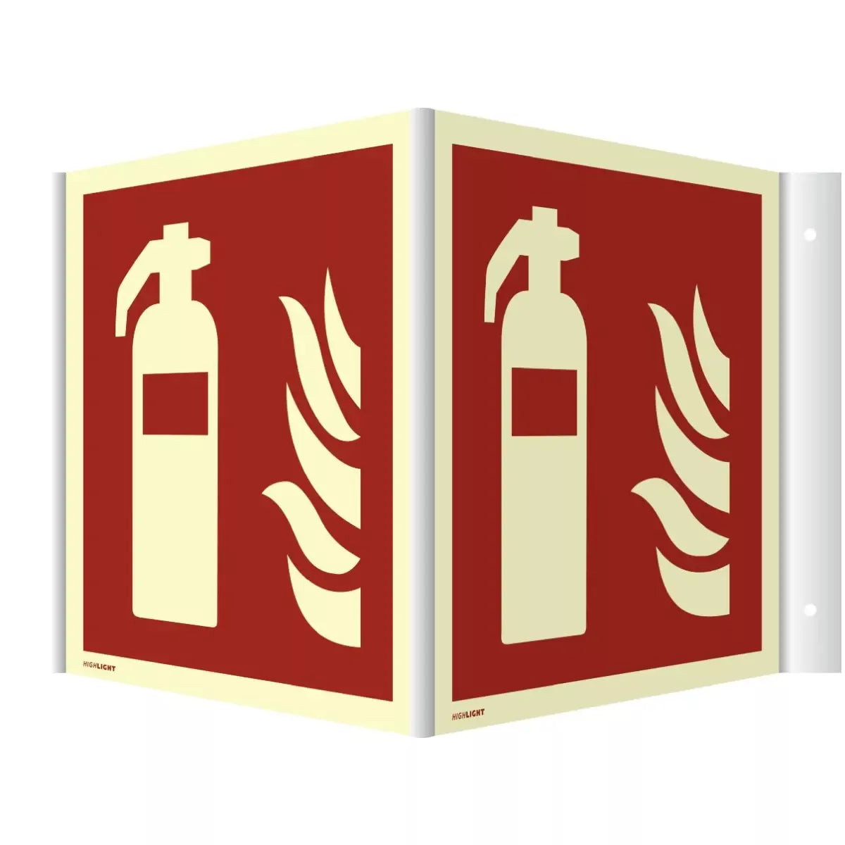 Winkelschild Feuerlöscher, Symbolschild, ISO 7010