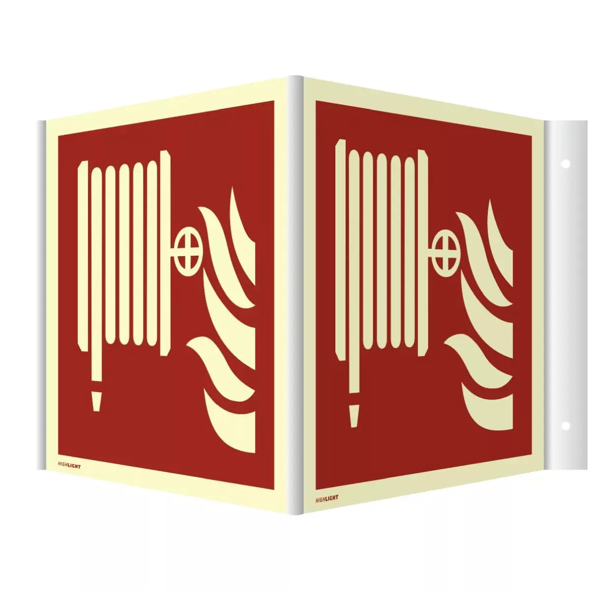Winkelschild Löschschlauch, Symbolschild, ISO 7010