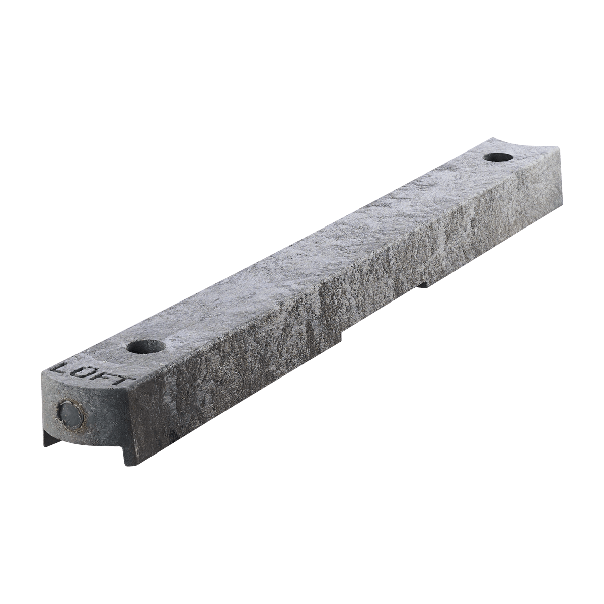 Bike Lane Protector Low, L.1000 x Br.120 x H.80 mm, Grau und unbeschichtet