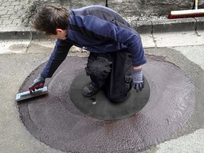Deckelschalung für Schachtanrampungen