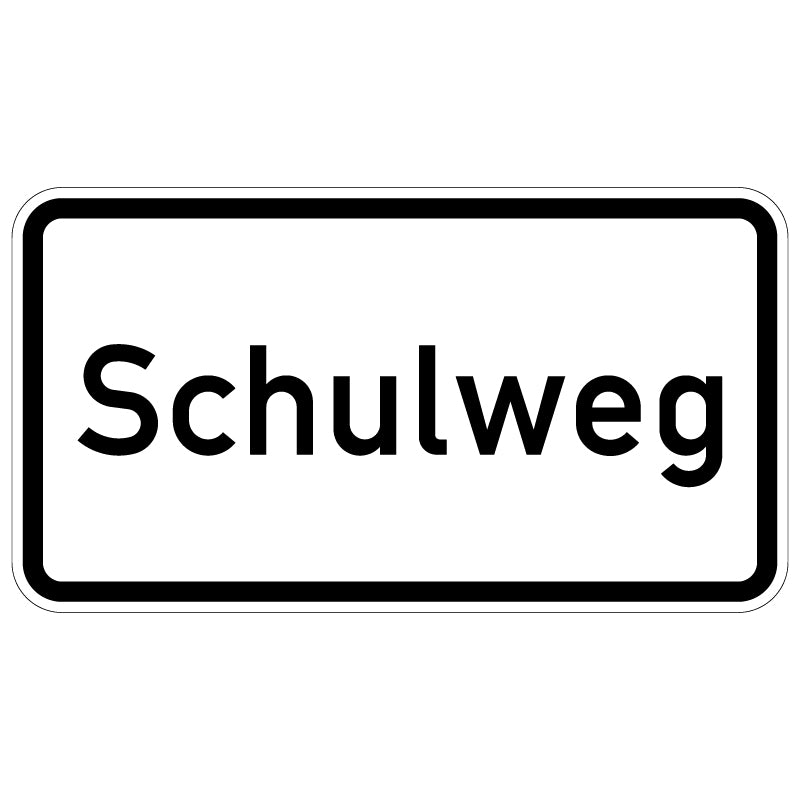 Verkehrszeichen VZ1012-55 Schulweg - 412x750 2 mm RA2