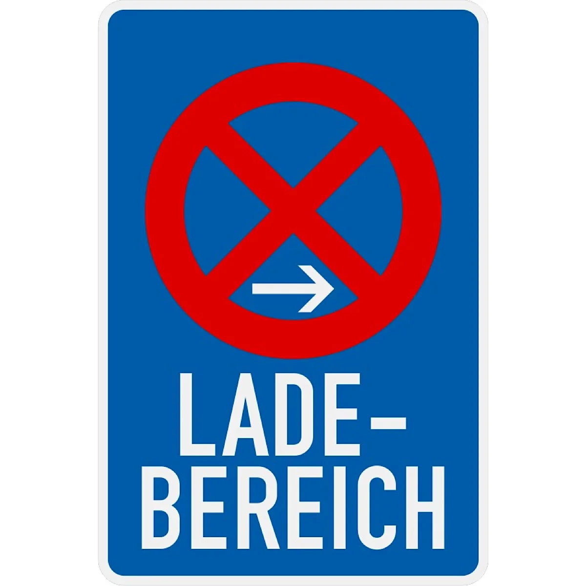 Verkehrszeichen VZ230-20 Ladebereich - 630x420 2 mm RA1