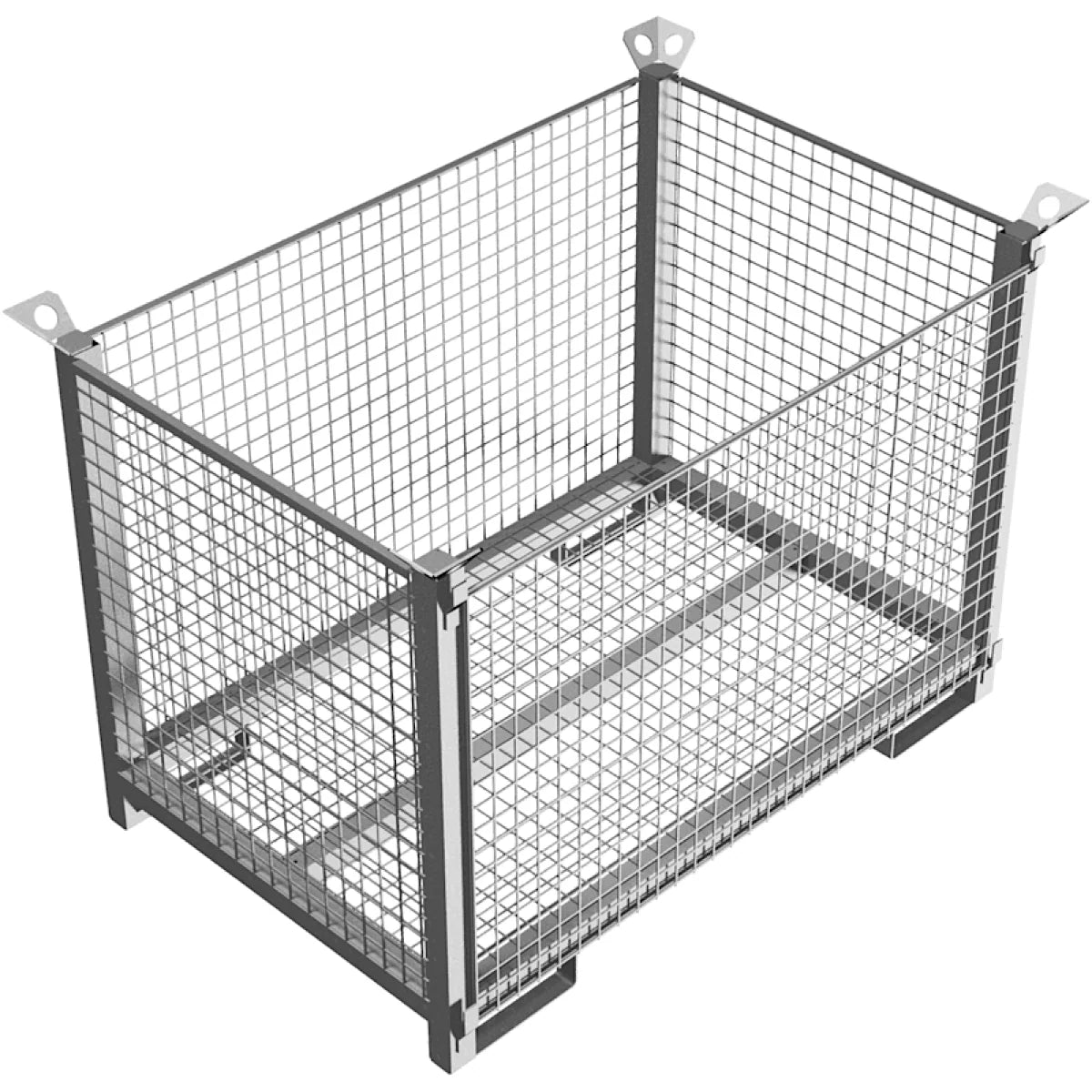 Transportbox für 35 Mobilzaunfüße, Füllmaße 1,43 mx0,87 mx0,94 m