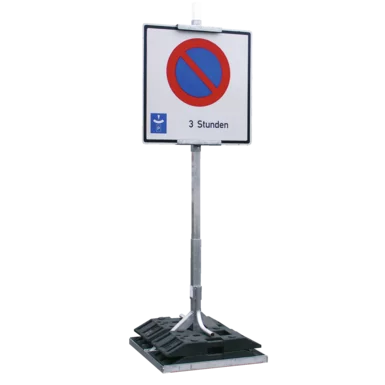 Klemmhalterung für Schaftrohre 60 x 60 mm, Stahl feuerverzinkt