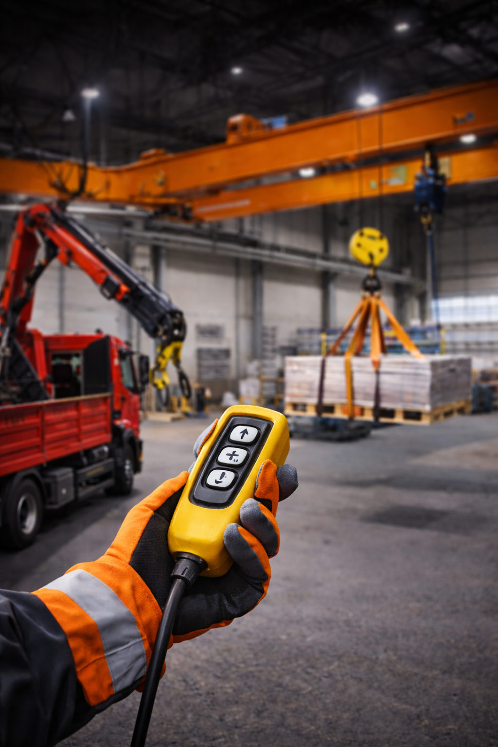 Bedienerlehrgang für flurgesteuerte Krane / Hallenkrane / Lkw-Ladekrane
