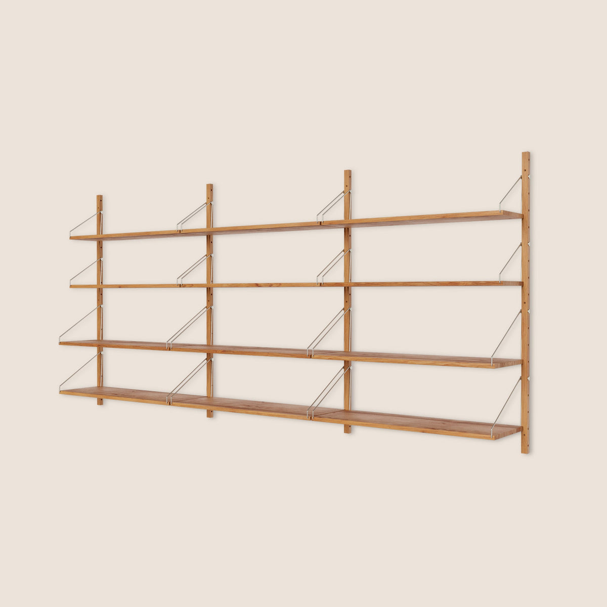 Shelf Library Natural | Triple Section