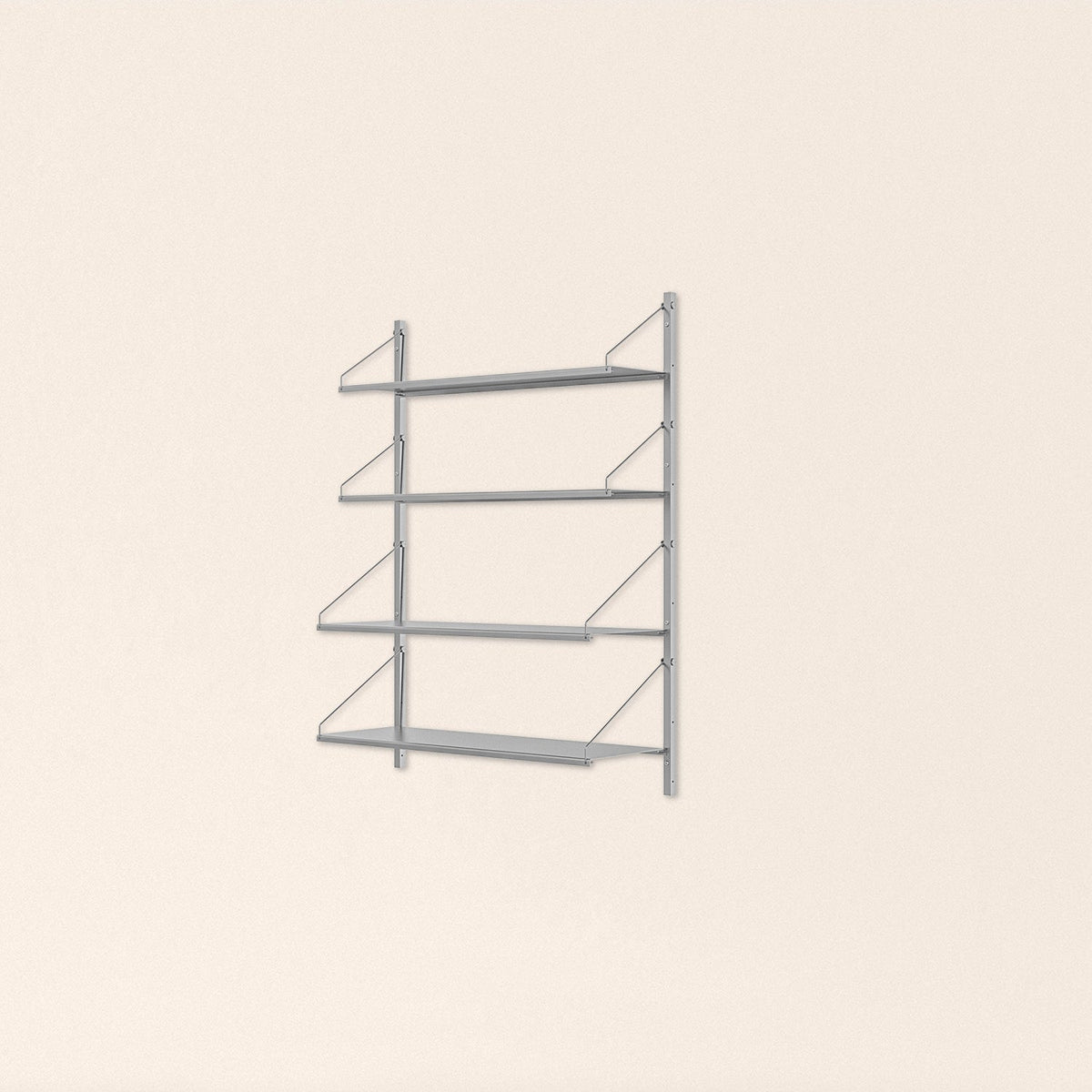 Shelf Library Stainless Steel | Single Section