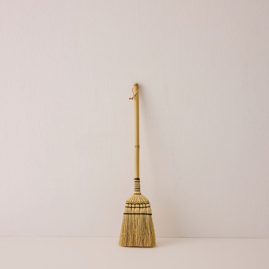 Bamboo Handle Kids Broom - Natural & Olive