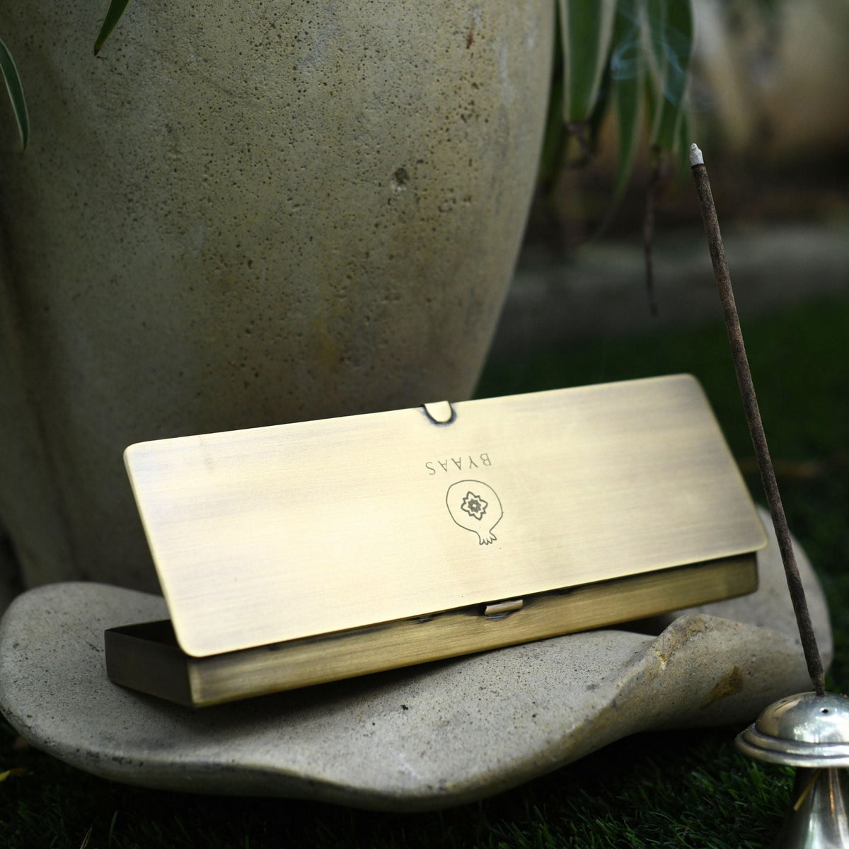 Slim Brass Storage Box