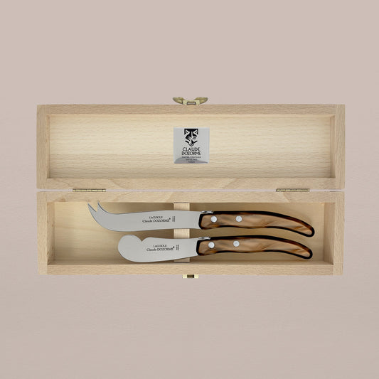 2-Piece Butter & Cheese Knife Set - Cappuccino