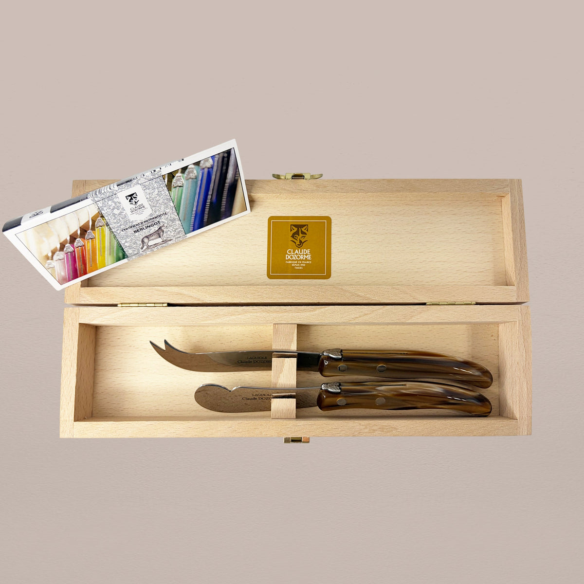 2-Piece Butter & Cheese Knife Set - Cappuccino