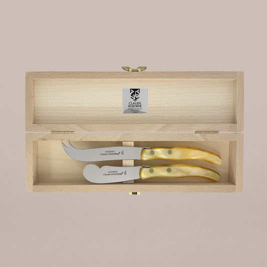2-Piece Butter & Cheese Knife Set - Natural Pearl