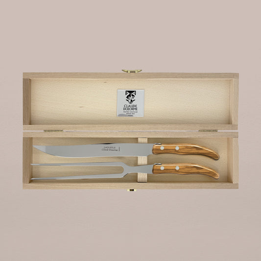 2-Piece Carving Knife Set - Olive Wood