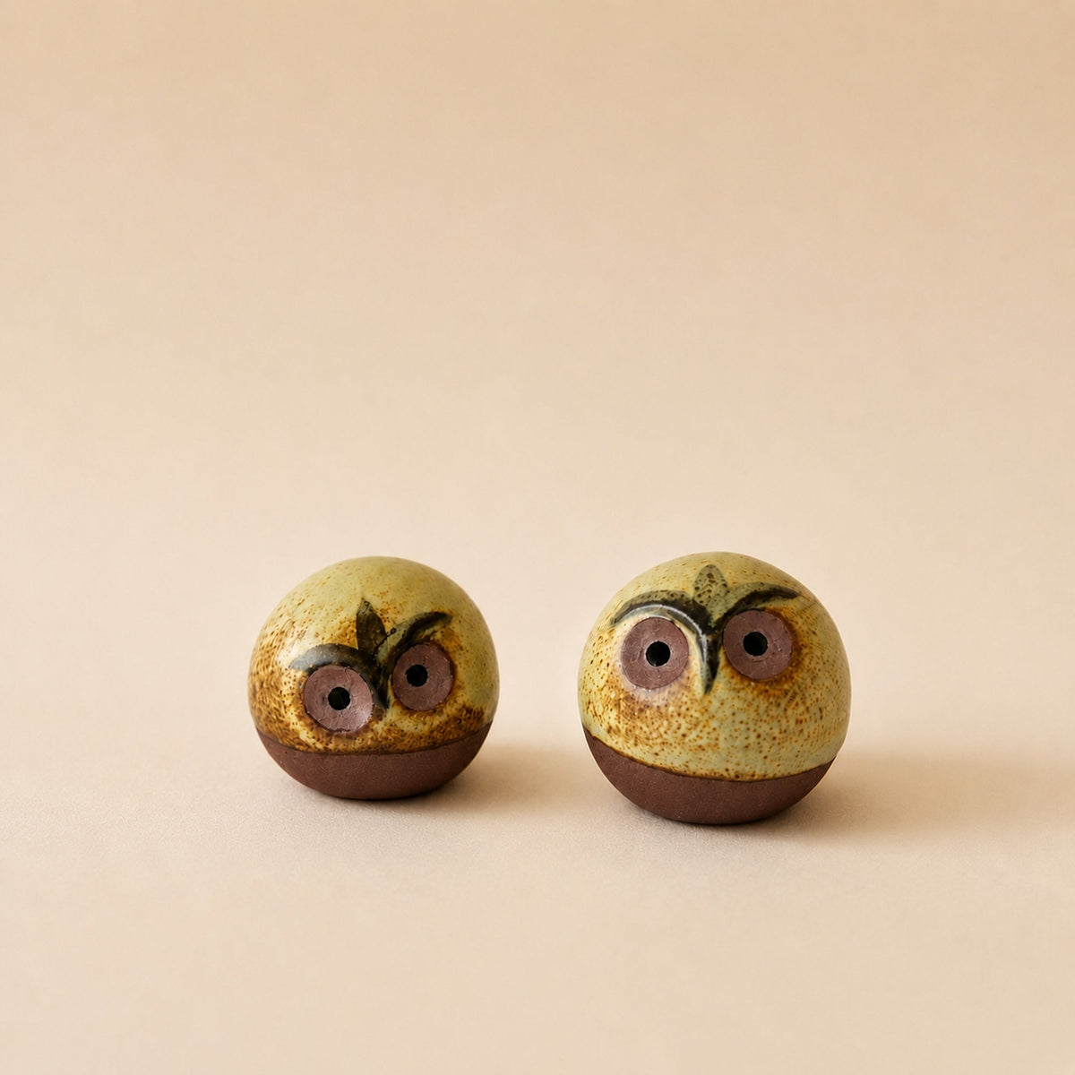 Ceramic Owl Figurine - Set of 2