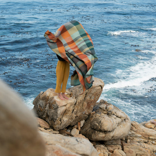 Vrou-Vrou Woven Cotton Blanket - Cypress