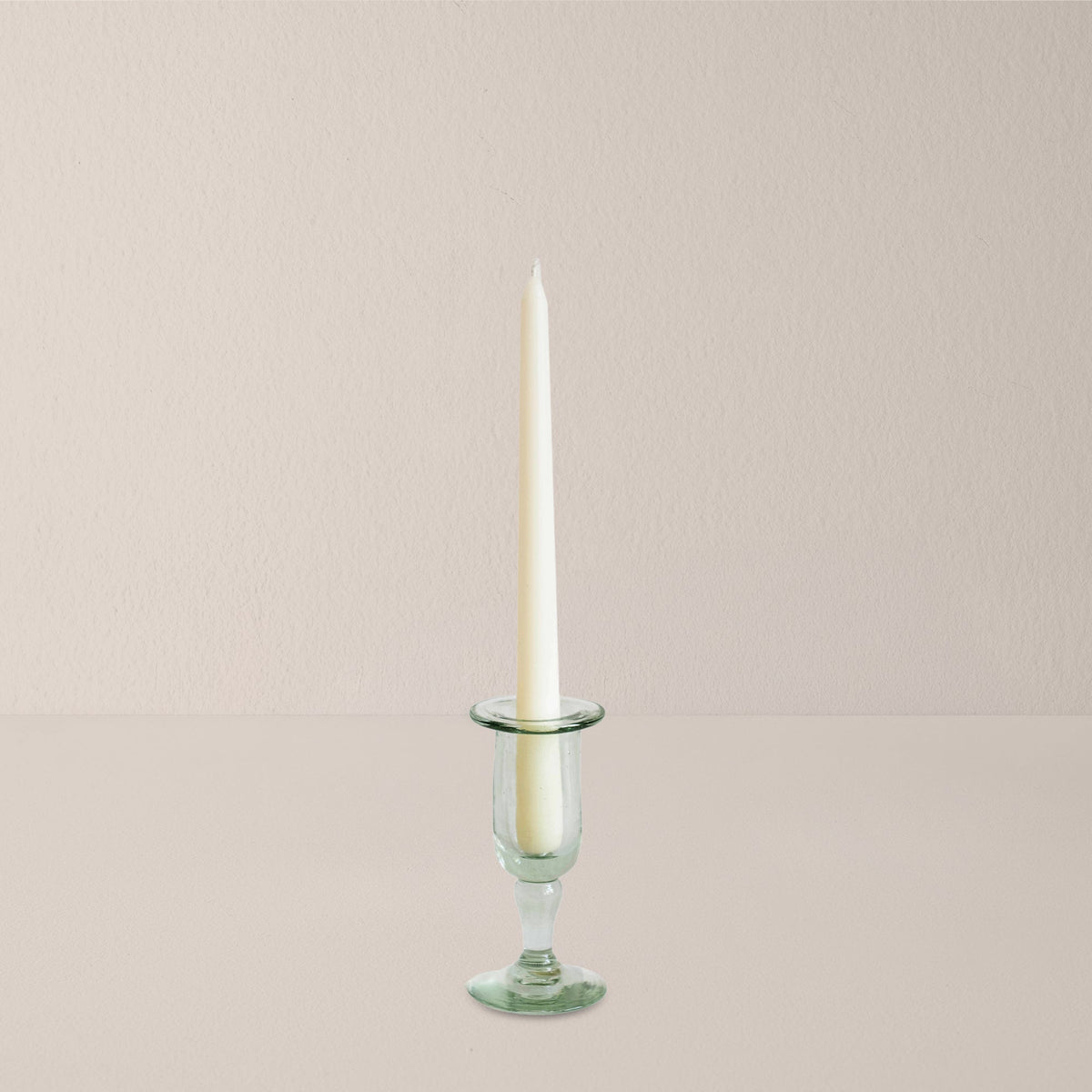 Glass Petal Taper Candleholder - Small