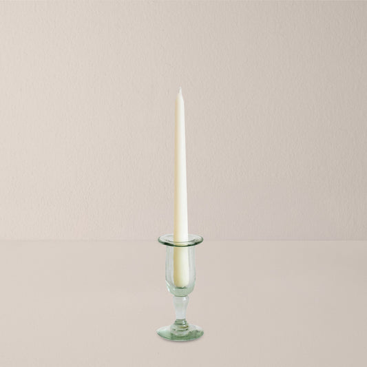 Glass Petal Taper Candleholder - Small