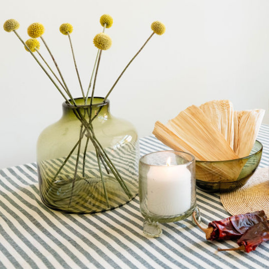 Footed Hurricane Candle Lantern