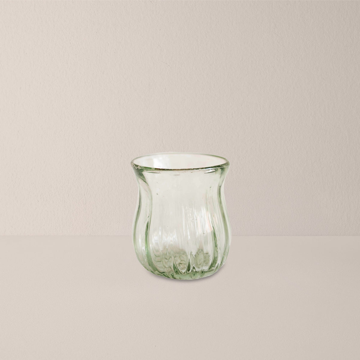 Glass Petal Hurricane Candle Lantern