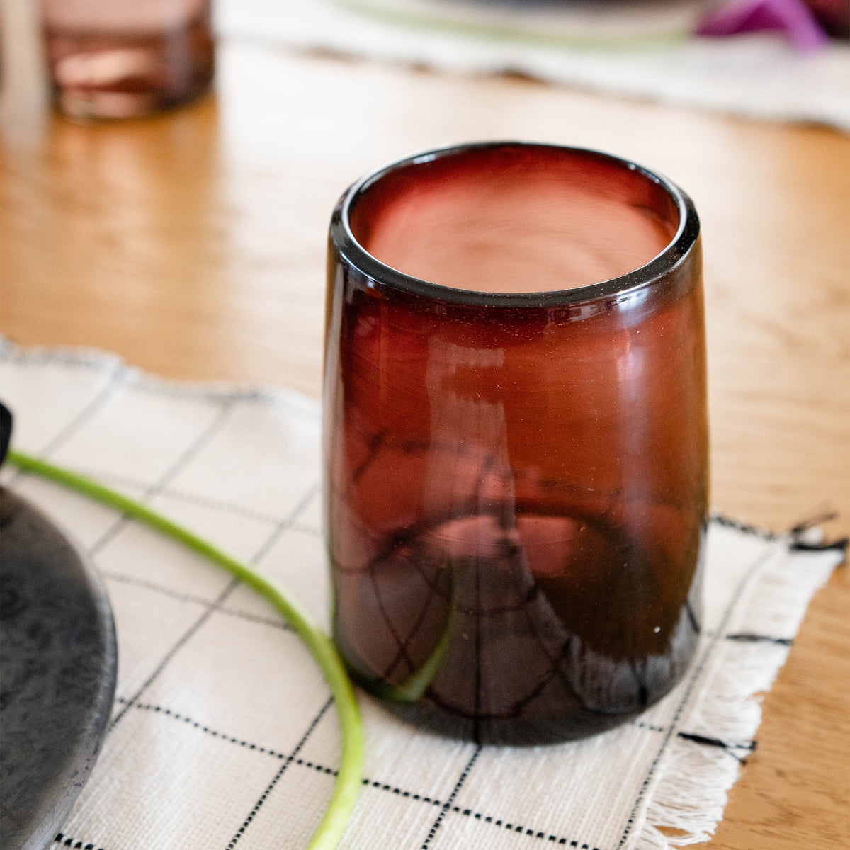 Optic Glass Tumblers - Set of 2