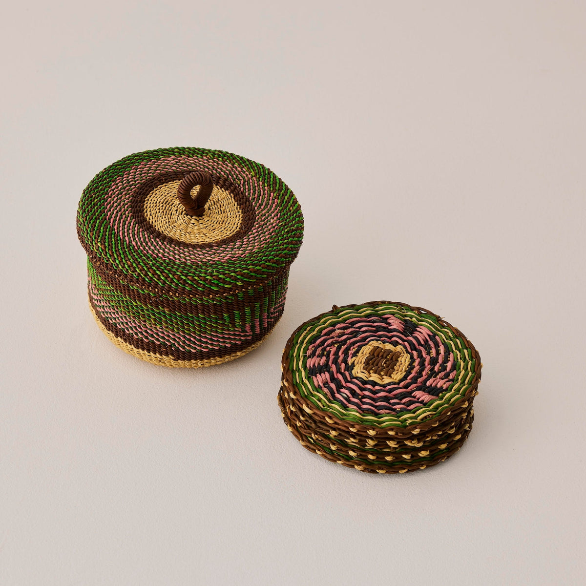 Coasters & Holder - Set of 6 - Exclusive