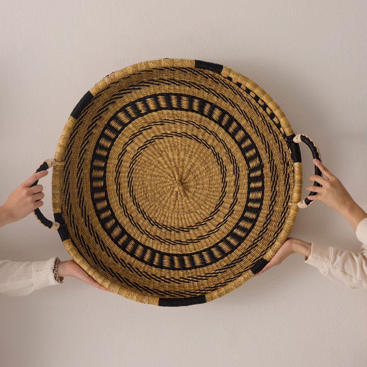 Large Woven Tray Wall Decor