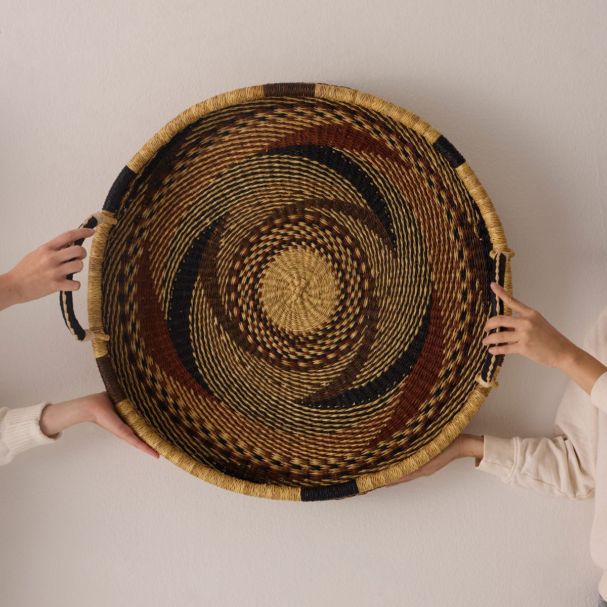 Large Woven Tray Wall Decor