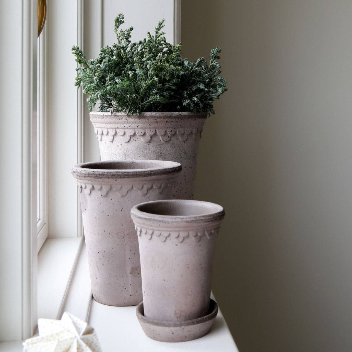 Copenhagen Ø14 Tall Planter & Saucer