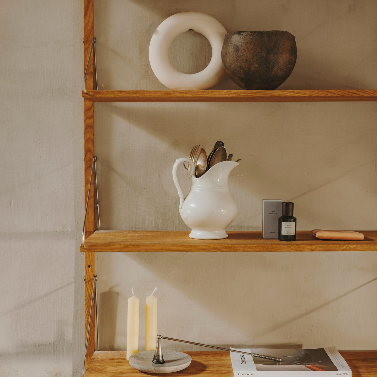 Shelf Library Natural | Triple Section