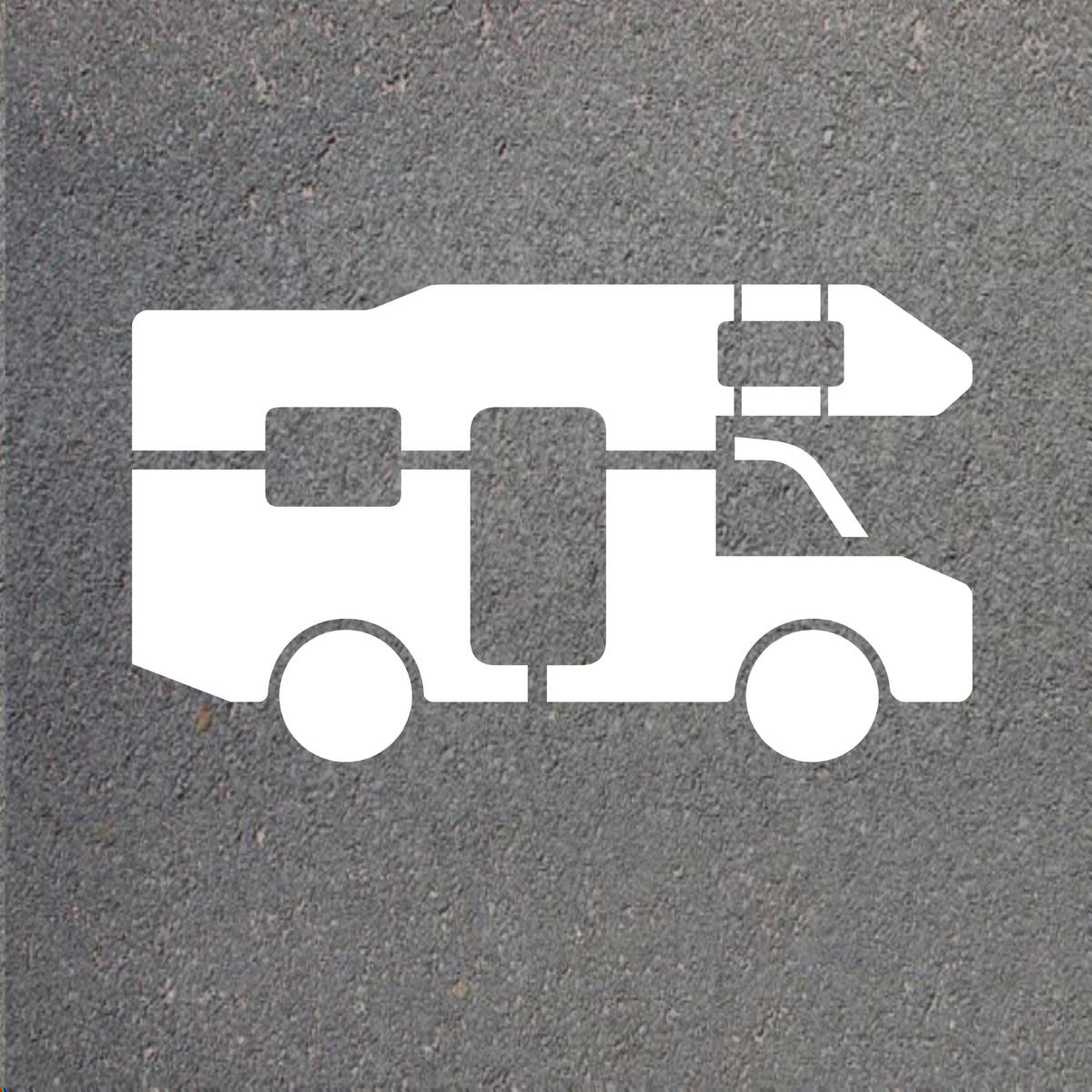 Schablone VZ1010-67 Wohnmobile, 1200x690 mm, Aluminium 1,0 mm