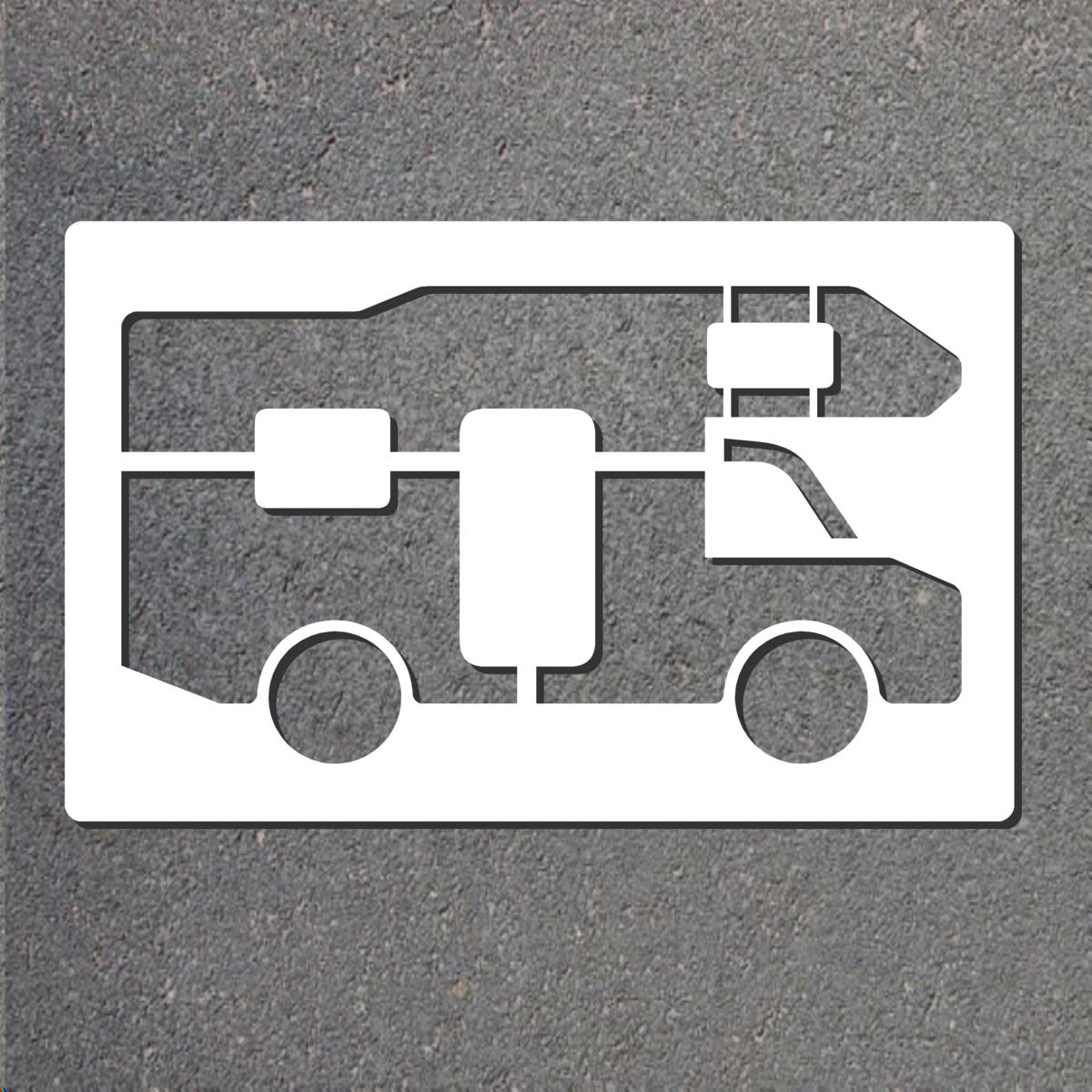 Schablone VZ1010-67 Wohnmobile, 1200x690 mm, Aluminium 1,0 mm