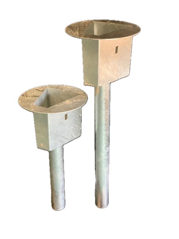 Leitpfosten-Einschlagfundament FundaFix, mit Grass-stopp-Platte, L 600 mm