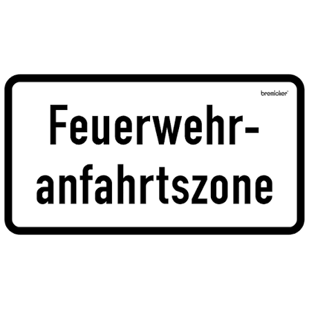 Warn- und Hinweisschild WH 66 – Feuerwehranfahrtszone