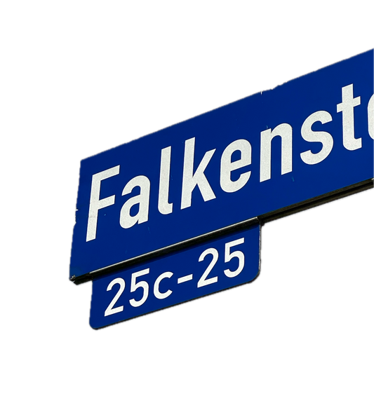 Zusatzschild Hausnummer für Straßennamenschild Alu - Hohlkastenprofil