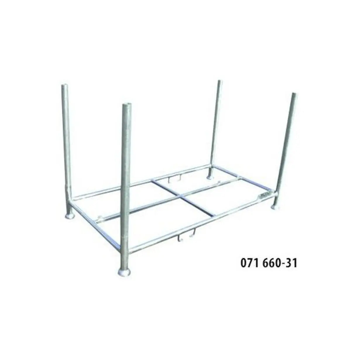 Transport- und Lagergestell, stapelfähig, für 20 Absturzsicherungen 2000 x 1000 mm