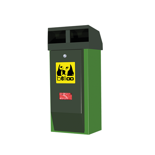 Hundetoilette belloo-combi-luca 60 Inox tannengrün / grasgrün