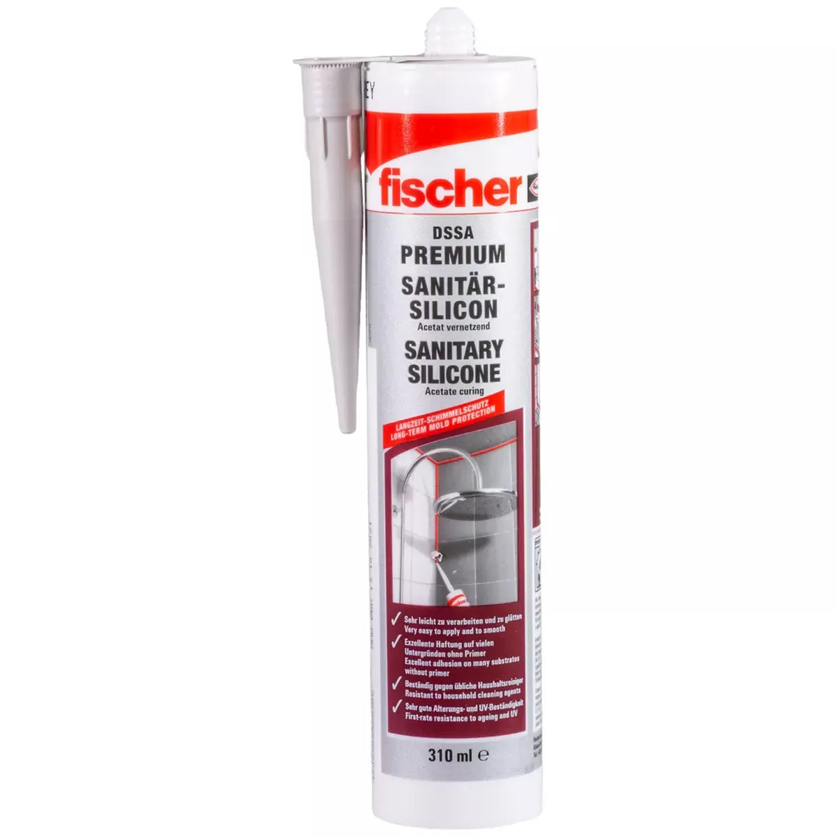 fischer Sanitärsilicon (12 Stück)