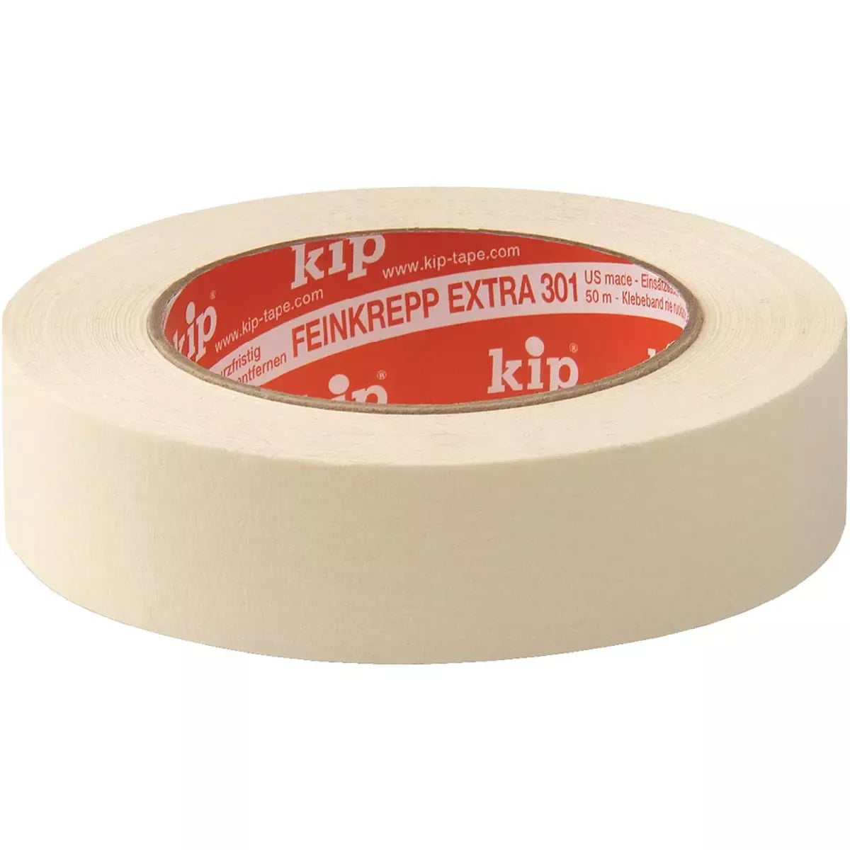 Kip 301 Feinkreppband, natur,30 mm x 50 m