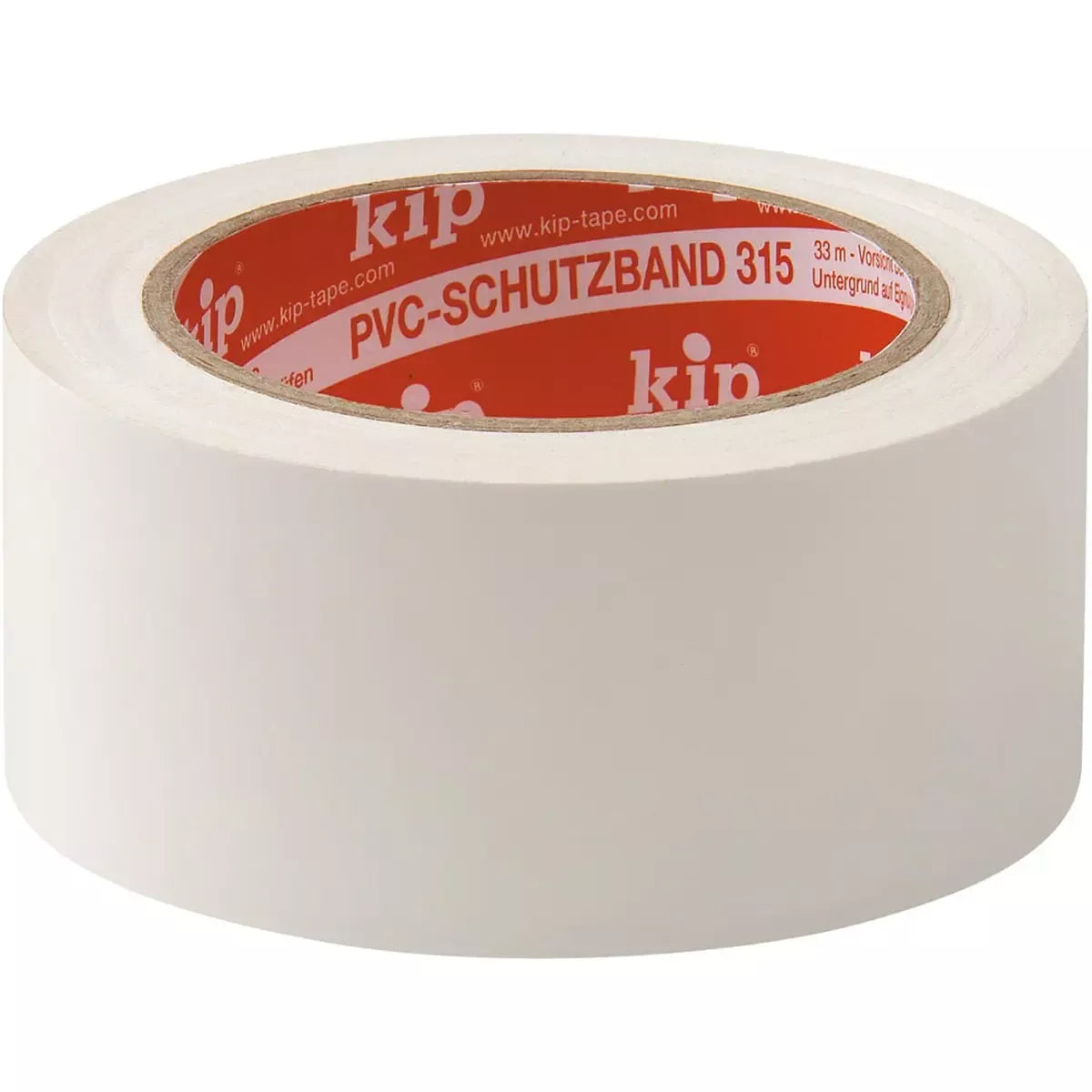 Kip 315 PVC Klebeband, glatt,weiß, 50 mm x 33 m