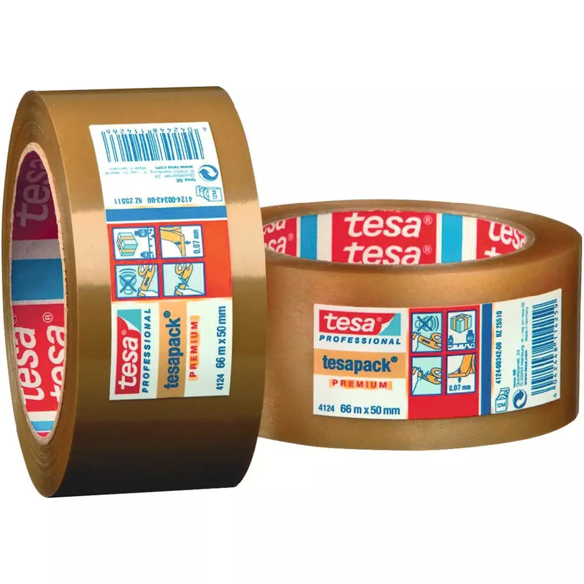 PVC-Verpackungsklebeband tesapack 4124,66 m x 50 mm