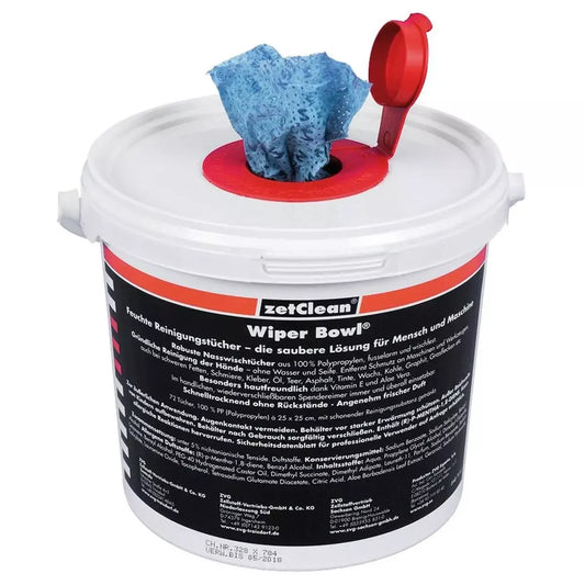 ZVG Feuchtreinigungstücher WiperBowl Polytex, 25x25 cm, Eimer a 72