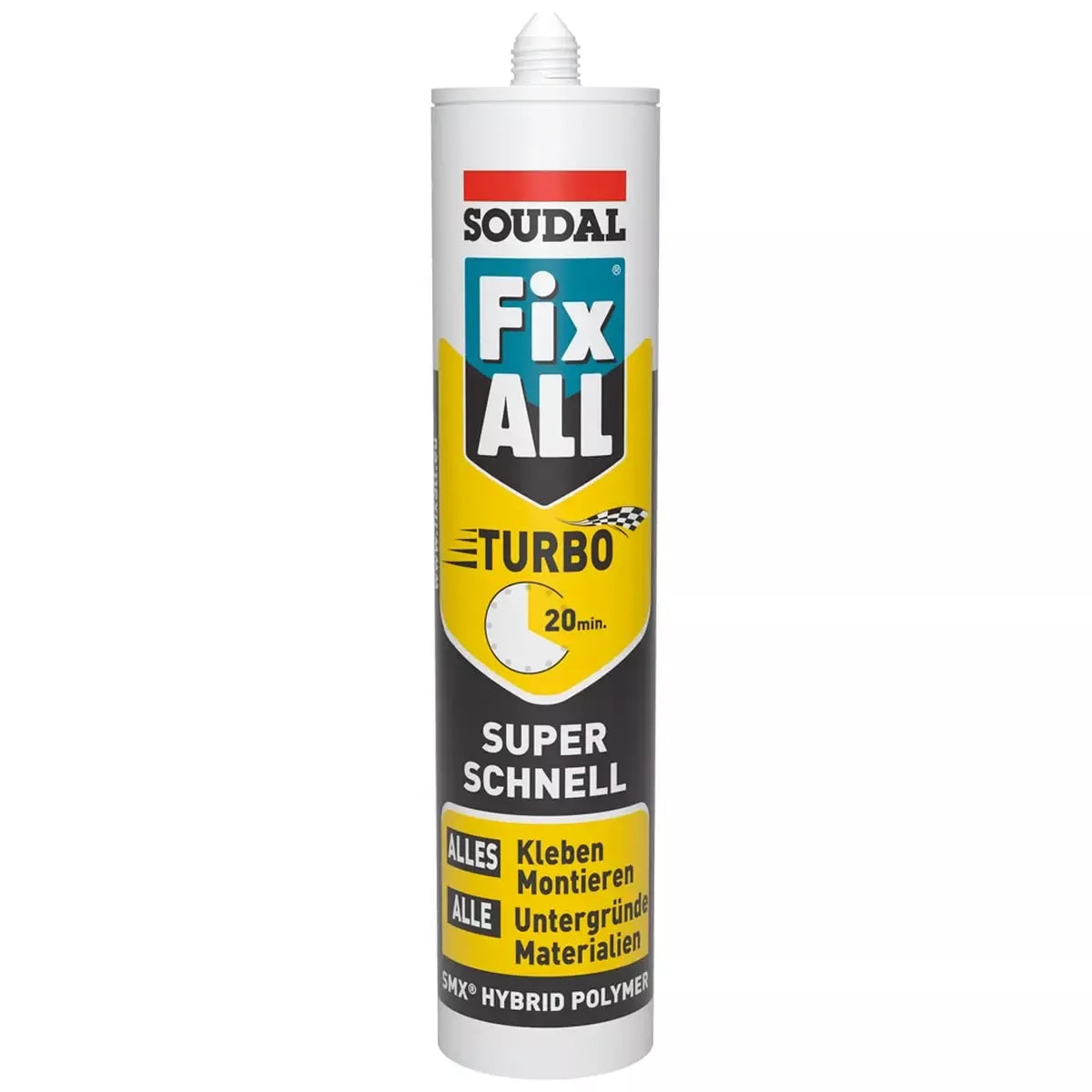 Hybrid Dicht- und Klebstoff FIX ALL TURBO, 290 ml-Kartusche, weiß