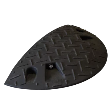 Bodenschwelle 50 mm, Endstück, L.215 x B.430 x H.50 mm, schwarz