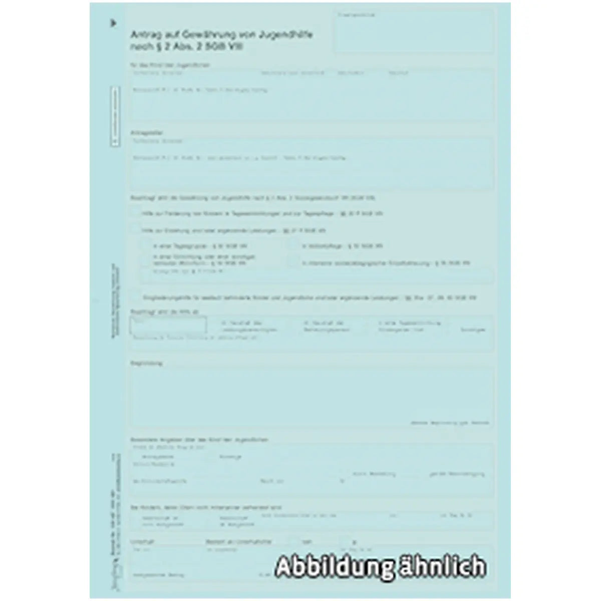 Antrag auf Gewährung von Jugendhilfe nach § 2 Abs. 2 SGB VIII, A4 4-seitig