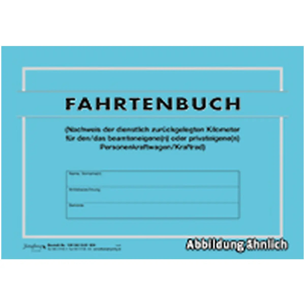 Fahrtenbuch beamten-, privateigener PKW, DIN A5 96-seitig, blau, 1 Heft